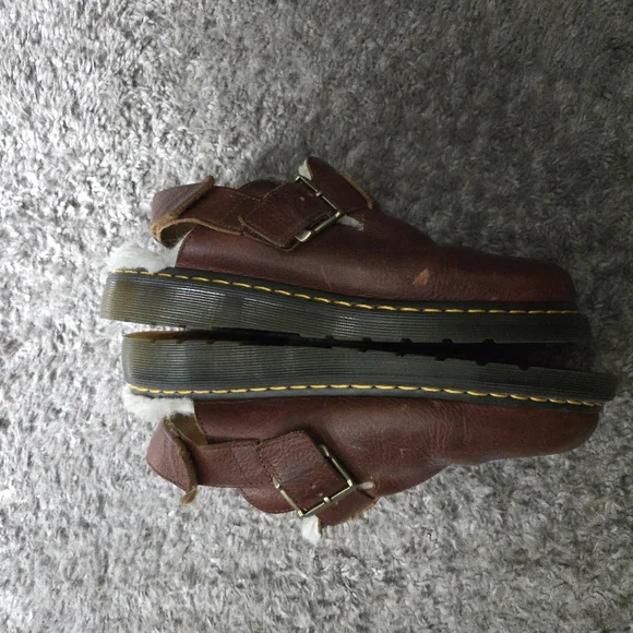 Dr. Martens Brown Leather Unisex Clogs - Jorge - Picture 8 of 9